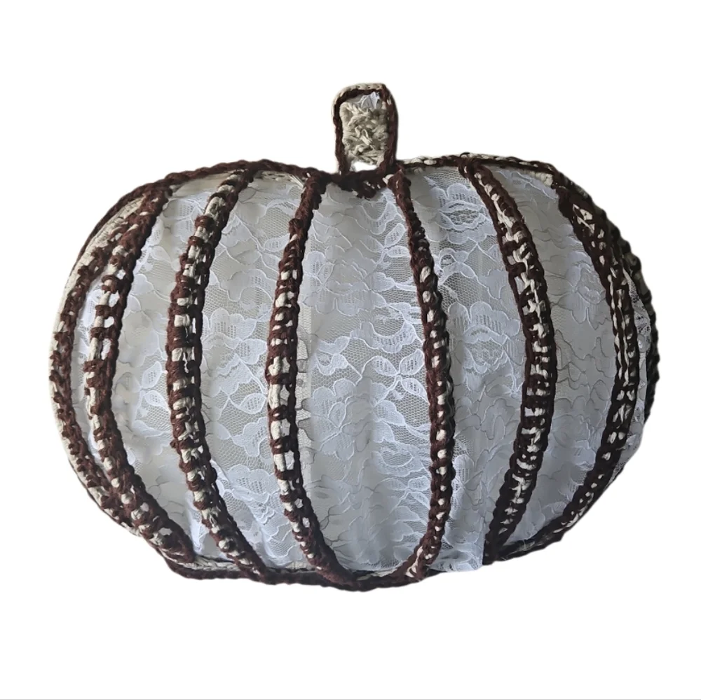 Lace Pumpkin Decor